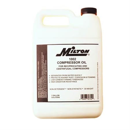 MILTON INDUSTRIES Compressor Oil, 1 Gallon 1002